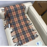Unique Discount Burberry Fringed Cashmere Long Scarf 30x155cm BR091016 Camel 2025