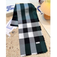 Pretty Style Burberry Cashmere Long Scarf BR091017 Dark Green 2025
