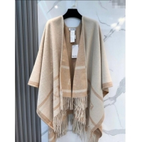 Good Product MaxMara Wool Cape with Fringes BR091028 Beige 2025
