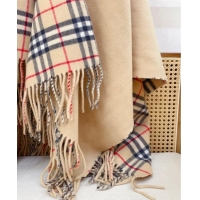 Best Grade Burberry Wool Lambskin Cape with Fringes BR091029 Beige 2025