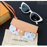 Buy Cheapest Louis Vuitton LV Glasses Holder M02701 White/Multicolor 2025