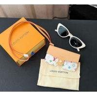 Buy Cheapest Louis Vuitton LV Glasses Holder M02701 White/Multicolor 2025