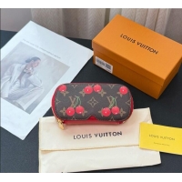 Top Design Louis Vuitton LV x TM Cerise Cherry Sunglasses Pouch GI1332 Brown/Red 2025