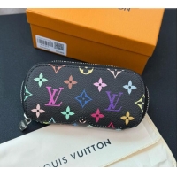 New Cheap Louis Vuitton LV x TM Sunglasses Pouch GI1287 Black/Multicolor 2025