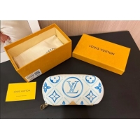 Luxury Cheap Louis Vuitton Sunglasses Pouch GI0835 Blue 2025