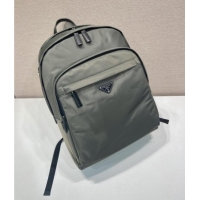 Best Price Prada Re-Nylon and Saffiano Leather Backpack 2VZ048 Forest Green 2025
