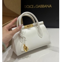 Inexpensive Dolce&Gabbana Marlene Day Mini Handbag in Palmated Calfskin D1706 White 2025
