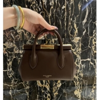 Most Popular Dolce&Gabbana Marlene Day Mini Handbag in Palmated Calfskin D1706 Dark Brown 2025