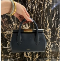 Top Quality Dolce&Gabbana Marlene Day Mini Handbag in Palmated Calfskin D1706 Deep Blue 2025