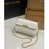 Famous Brand Dolce&Gabbana Marlene Shoulder Bag in Calfskin D1707 White 2025