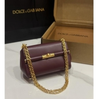 Sale Discount Dolce&Gabbana Marlene Shoulder Bag in Calfskin D1707 Burgundy 2025