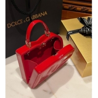 Market Sells Dolce&Gabbana Box Bag in Patent Calfskin D1709 Red 2025