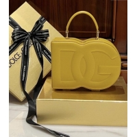 Top Grade Dolce&Gabbana Box Bag in Smooth Calfskin D1709 Yellow 2025
