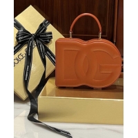 Super Quality Dolce&Gabbana Box Bag in Smooth Calfskin D1709 Orange 2025