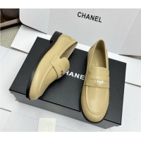 Best Price Chanel Mocassins Loafers in Smooth Calfskin G46362 Beige