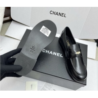 Grade Quality Chanel Mocassins Loafers in Shiny Calfskin G46362 Black