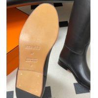 Purchase Hermes Jumping Boots in Calfskin with Kelly Strap Black H082001 0820005