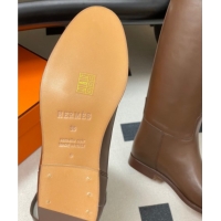 Popular Style Hermes Jumping Boots in Calfskin with Kelly Strap Taupe 2025 H082001 0820009