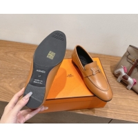 Hot Style Hermes Paris Loafers in Calfskin Leather with H Brown 2025 H082005 0820039