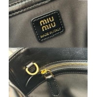 Grade Design Miu Miu Solitaire Leather Bag 5BA303 Black 2025