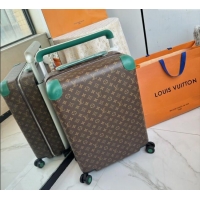 Well Crafted Louis Vuitton Horizon 55 Rolling Suitcase Luggage Travel Bag in Monogram Edlipse Canvas L6032 Green 2025
