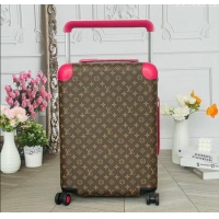 Top Grade Louis Vuitton Horizon 55 Rolling Suitcase Luggage Travel Bag in Monogram Canvas L6032 Dark Pink 2025