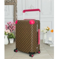 Top Grade Louis Vuitton Horizon 55 Rolling Suitcase Luggage Travel Bag in Monogram Canvas L6032 Dark Pink 2025