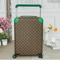 Luxury Cheap Louis Vuitton Horizon 55 Rolling Suitcase Luggage Travel Bag in Monogram Canvas 0926 Green 2025