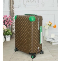 Luxury Cheap Louis Vuitton Horizon 55 Rolling Suitcase Luggage Travel Bag in Monogram Canvas 0926 Green 2025