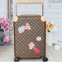 Reasonable Price Louis Vuitton Vivienne Horizon 55 Rolling Suitcase Luggage Travel Bag in Monogram Canvas V0926 2025