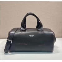 Buy Discount Prada Mens Small Nappa leather duffle bag 2VC046 Dark Brown 2025