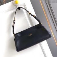 Traditional Specials Prada Enchaine medium leather bag 1BC262 Black 2025