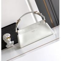 Best Quality Prada Enchaine medium leather bag 1BC262 White 2025