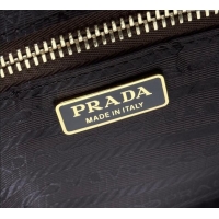 Famous Brand Prada Nylon Crossbody Bag 1BH218 Brown 2025