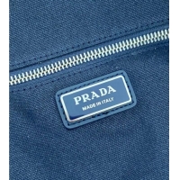 Luxury Discount Prada Mens Canvas duffle bag 2VC051 Blue 2025