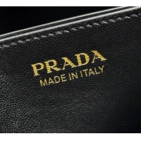 Best Quality Prada Medium leather bucket bag 1BE080 Black 2025