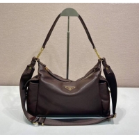 High Quality Prada Explore Large Nappa Leather Shoulder Bag 1BC264 Sienna Brown 2025