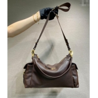 High Quality Prada Explore Large Nappa Leather Shoulder Bag 1BC264 Sienna Brown 2025