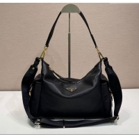 Modern Classic Prada Explore Large Nappa Leather Shoulder Bag 1BC264 Black 2025