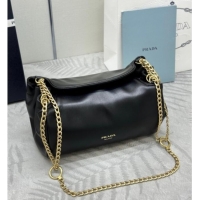 Best Price Prada Tumulte small nappa leather bag 1BD395 Black 2025