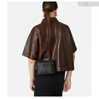 Buy Discount Bottega Veneta Small Soft Vanity Bag in Intrecciato Leather 843800 Black 2025