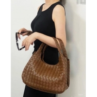 Well Crafted Bottega Veneta Campana Shoulder Bag in Intrecciato Leather 844249 Sea Salt 2025