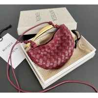 Super Quality Bottega Veneta Miniature Sardine Bag in Intrecciato Leather 836834 Barolo Red 2025