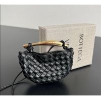 Buy Discount Bottega Veneta Miniature Sardine Bag in Intrecciato Leather 836834 Black 2025