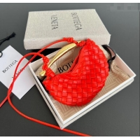 New Fashion Bottega Veneta Miniature Sardine Bag in Intrecciato Leather 836834 Tomato Red 2025
