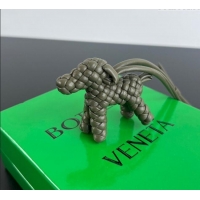 Most Popular Bottega Veneta Dog Charm in Intrecciato Leather 807068 Cypress Green 2025