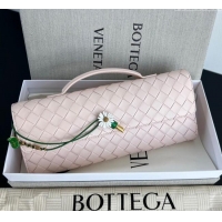 Promotional Bottega Veneta Andiamo Daisy Long Clutch Bag in Intrecciato Leather 836810 Seashell Pink 2025
