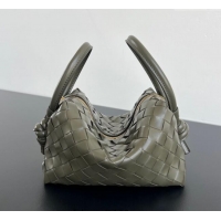 Buy Fashionable Bottega Veneta Small Loop Cross-Body Bag in Intrecciato Leather 796615 Cypress Green 2025