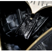 Best Price Bottega Veneta Loop Camera Bag in Intrecciato Leather 723548 Black 2025