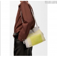 Shop Discount Loewe x Albers Medium Flamenco clutch in nappa calfskin 262587 Yellow/Grey 2025